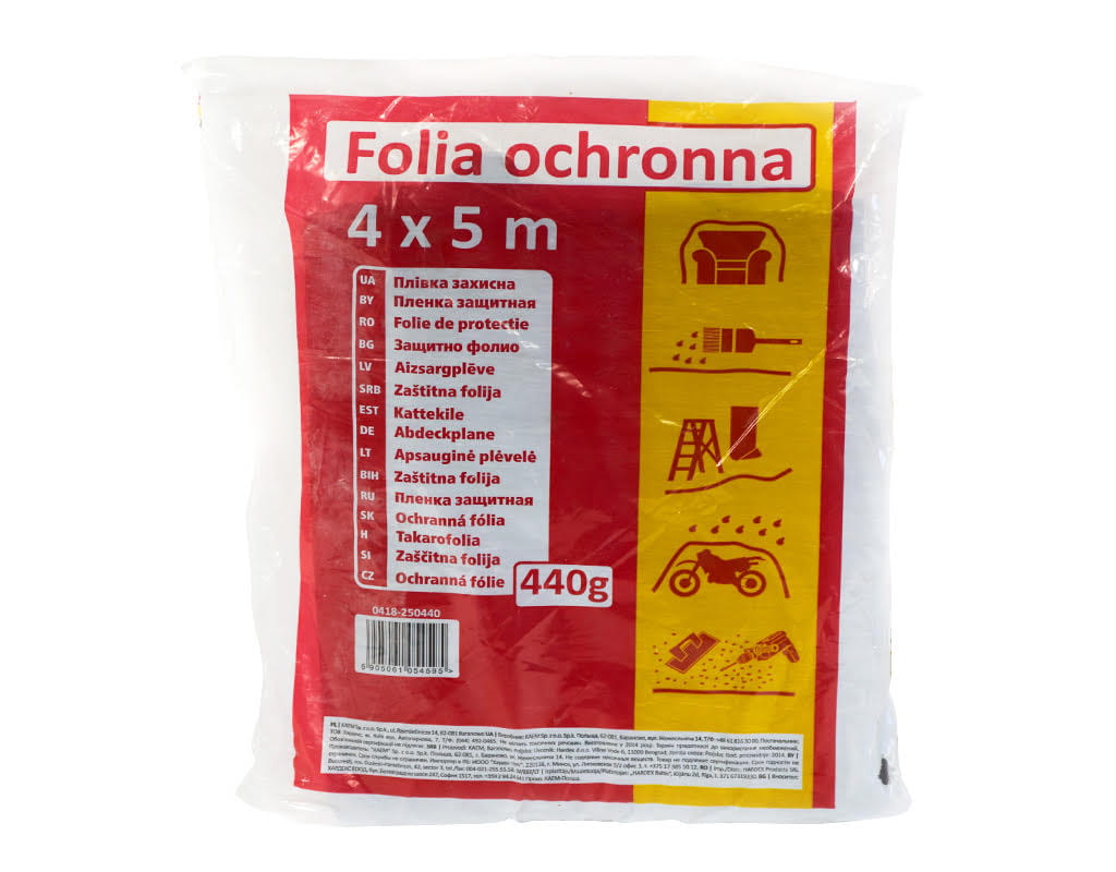 KAEM FOLIA BUDOWLANA 4X5M 440G