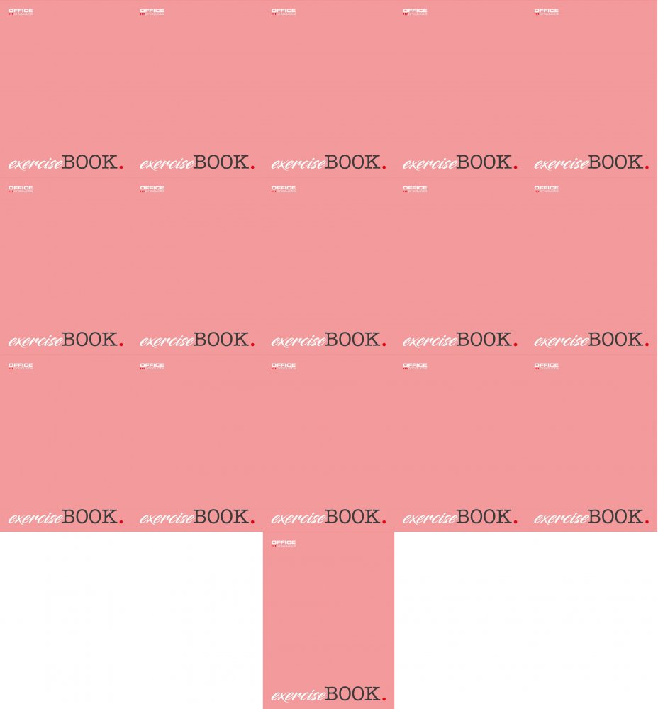 16x Zeszyt w linie Office Products, A5, 32 kartki, mix wzorów