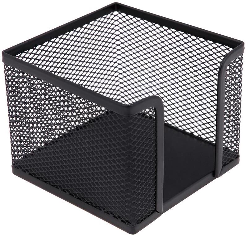 Pojemnik na karteczki MemoBe, metalowy (druciany), 8x10x10cm, czarny