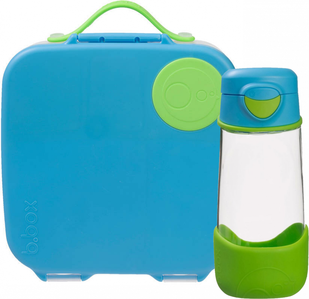 Zestaw: Lunchbox z wkładem chłodzącym + bidon na wodę B.Box Ocean Breeze