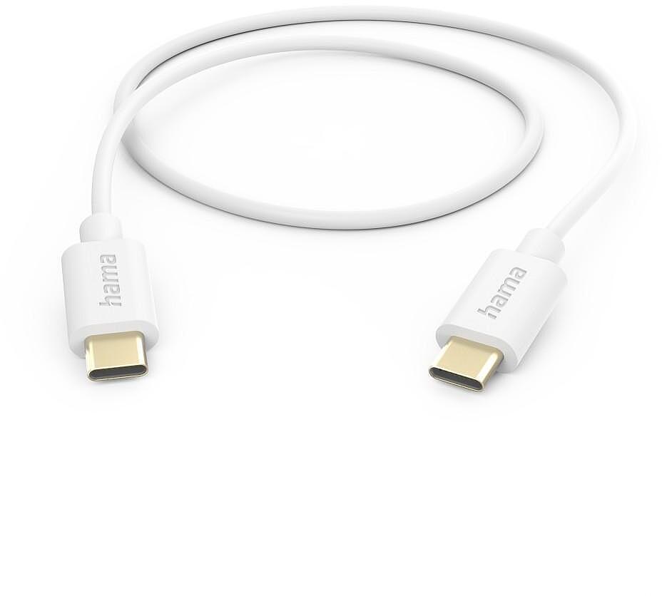 Kabel ładujący Hama USB Typ C/ USB Typ C, 1.5m, biały