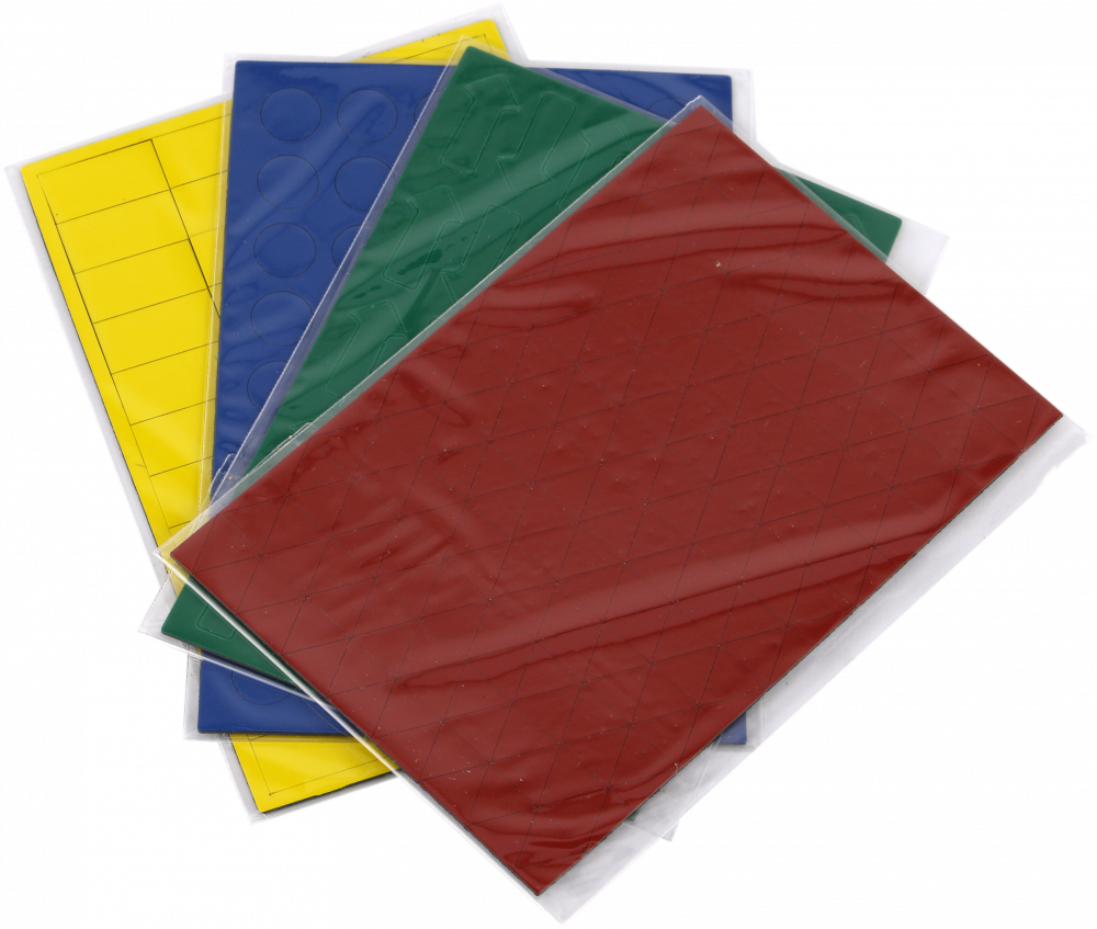 Symbole magnetyczne 2x3, 4 arkusze (317 znaków), mix kolorów