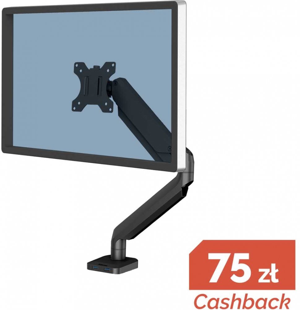 Ramię do monitora Fellowes Platinum Series, czarny