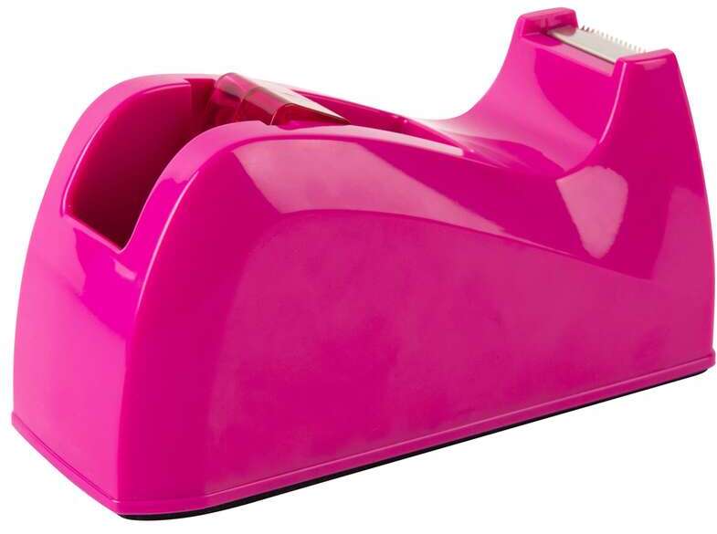 Podajnik do taśmy klejącej Deli E815A Rio, różowy