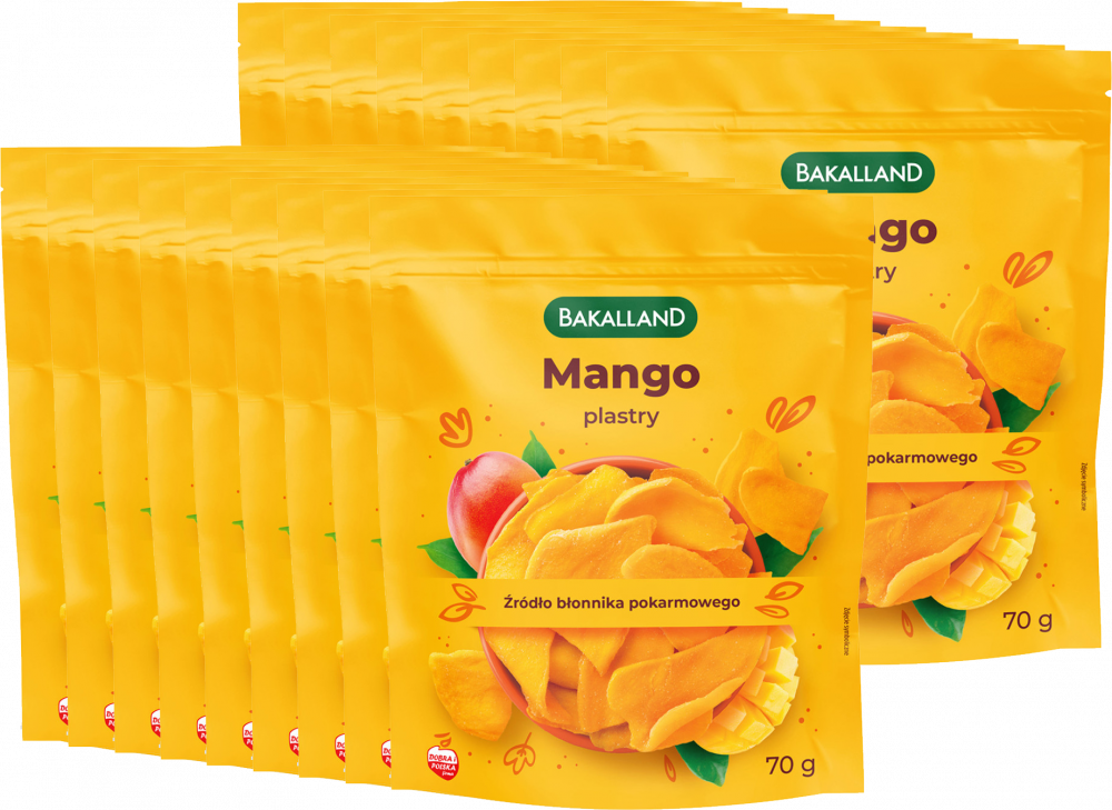 18x Suszone mango Bakalland, 70g