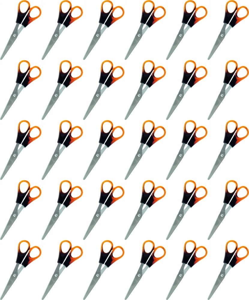 48x Nożyczki biurowe Grand, 13.5cm, bursztynowy