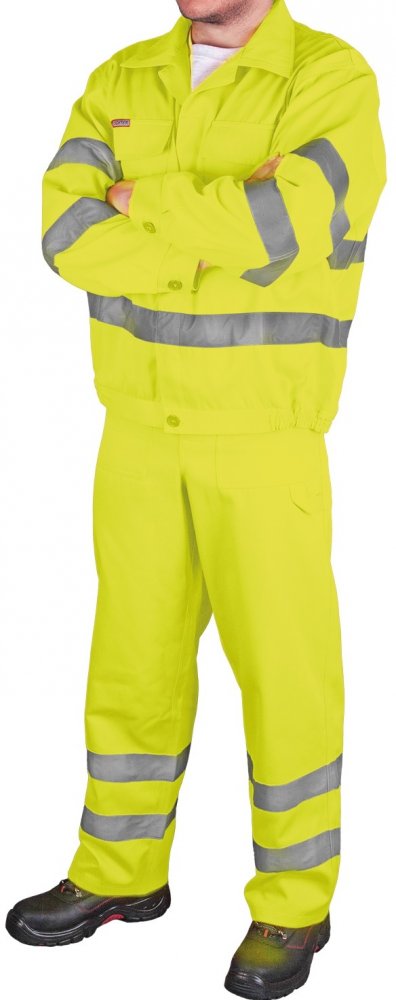 Ubranie ostrzegawcze odblaskowe Reis UL Y, rozmiar 54, żółty