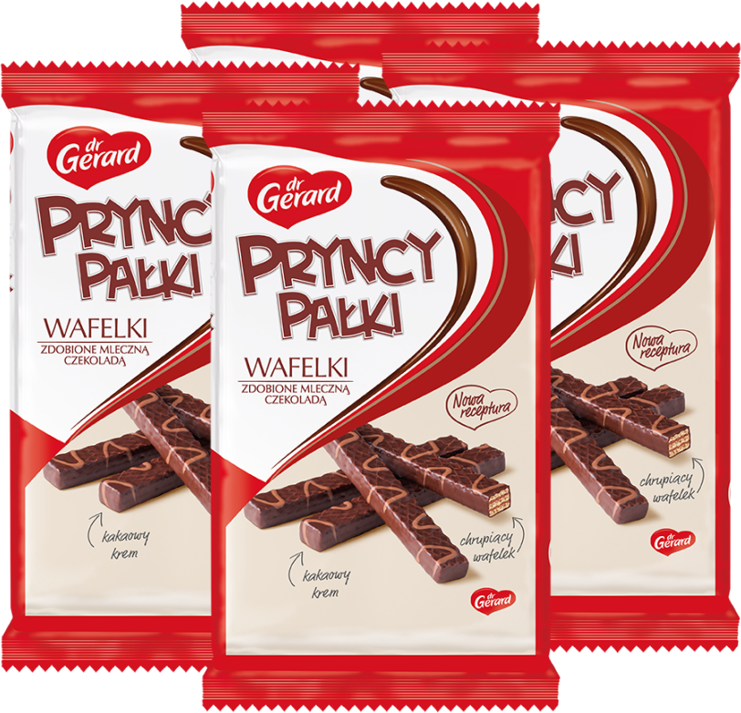 4x Wafle Dr Gerard Pryncypałki, kakaowy, 200g