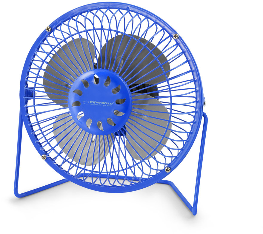 Wentylator USB Esperanza Yugo, średnica 14cm, niebieski