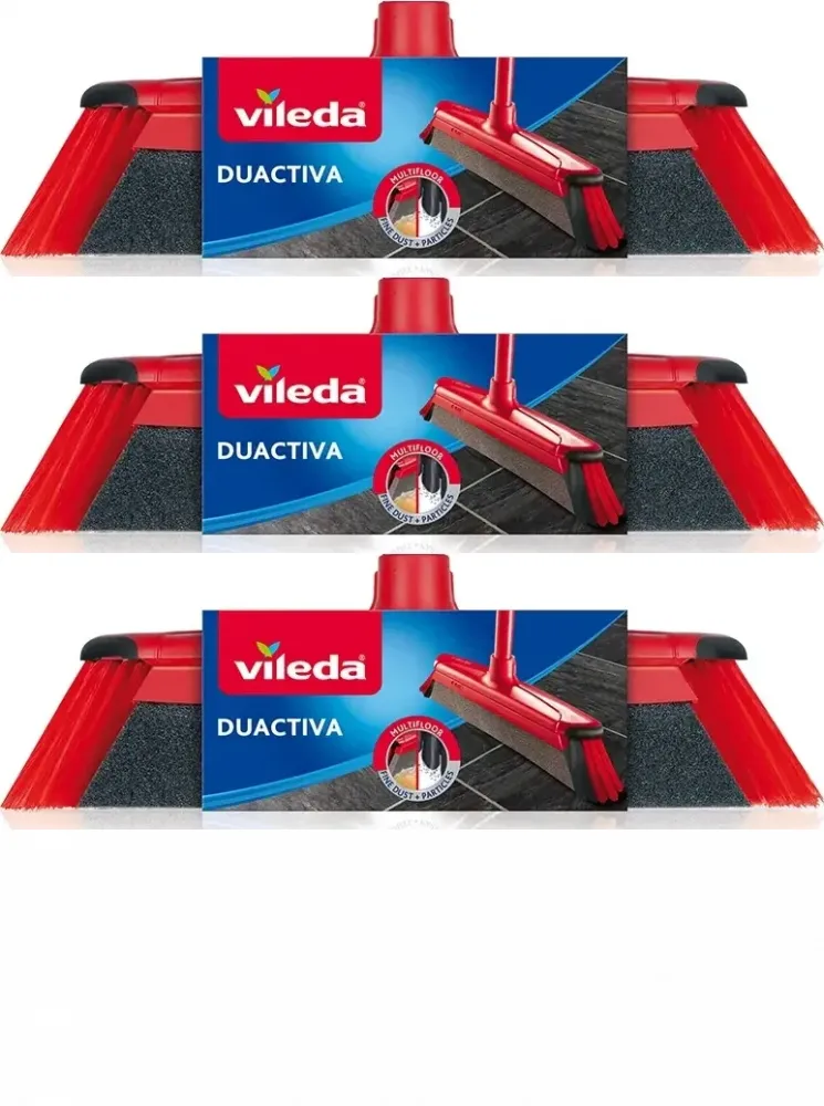 3x Wkład do szczotki Vileda DuActiva Classic, bez drążka, 1 sztuka
