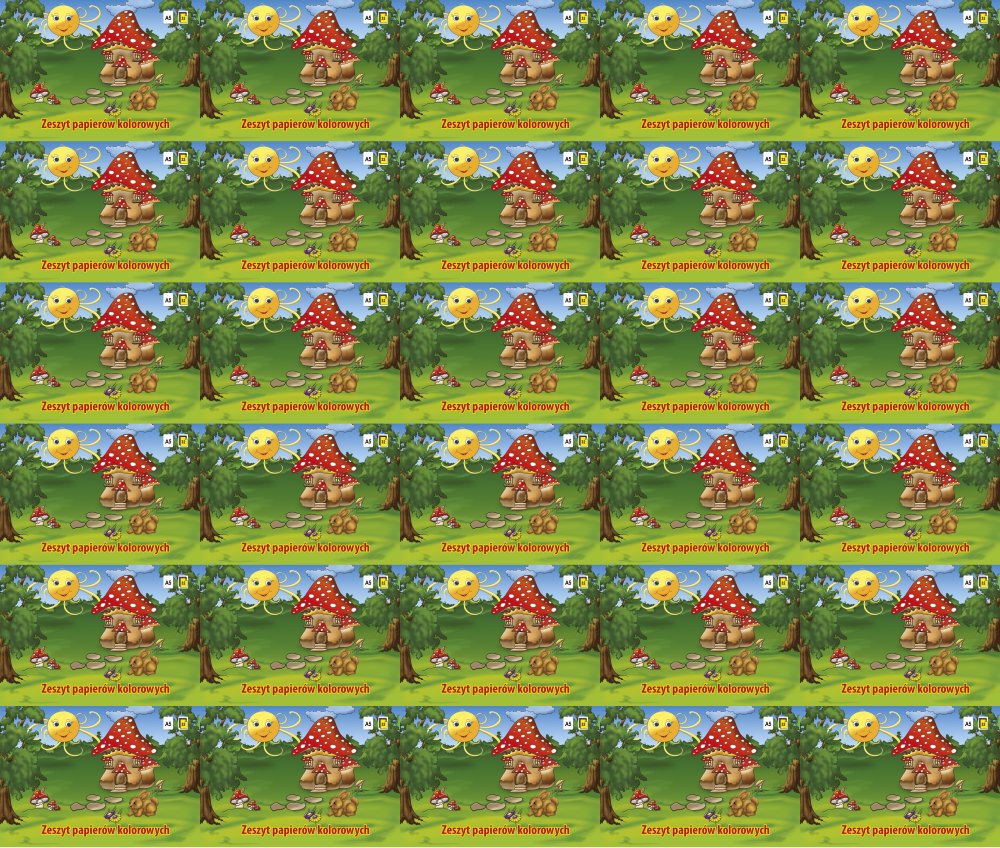 100x Zeszyt papierów kolorowych Kreska, A5, 32 kartki, mix kolorów