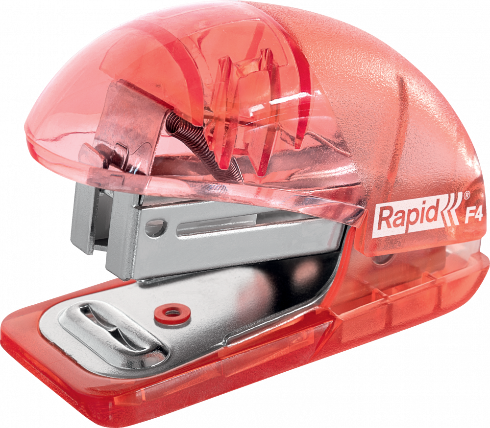 Zszywacz Rapid Colour'Breeze F4 mini, do 10 kartek, koralowy