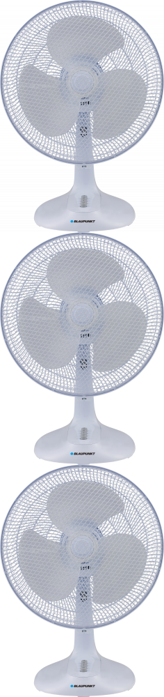 3x Wentylator biurkowy Blaupunkt ATF401, średnica 30cm, biały