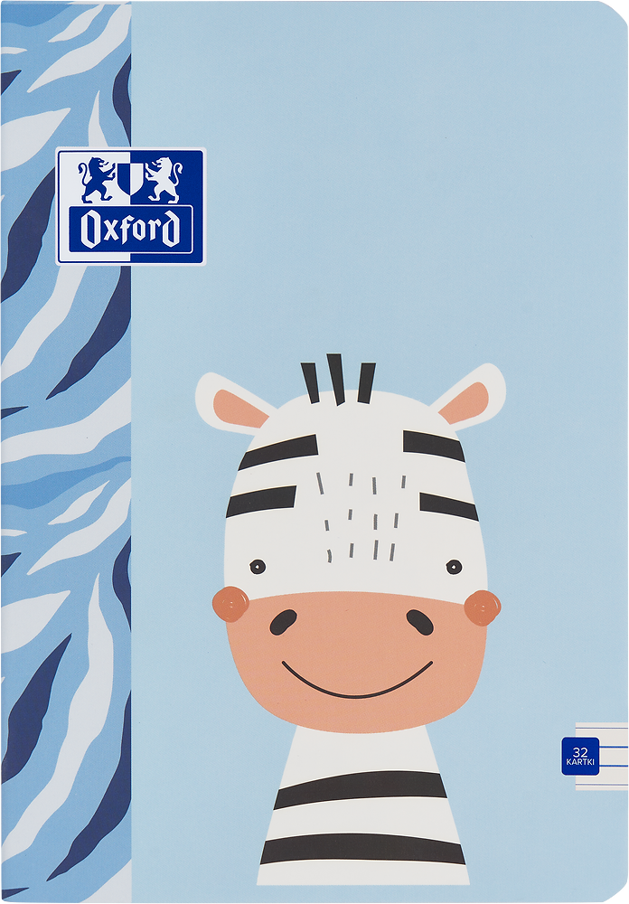 Zeszyt w wąskie linie Oxford Kids, A4, miękka oprawa, 32 kartki, mix wzorów