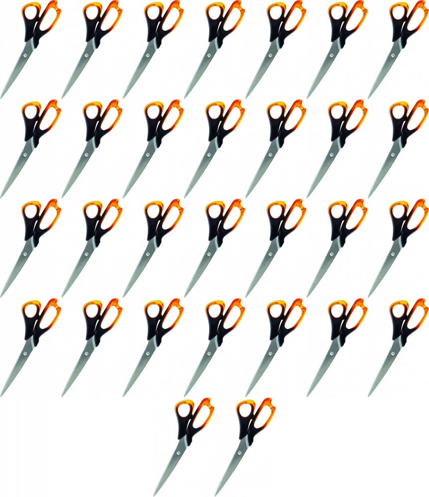 36x Nożyczki biurowe Grand, 21.5cm, bursztynowy