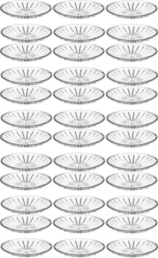 6x Talerz deserowy Altom Design Venus, 15.2cm, 6 sztuk, szkło, przezroczysty