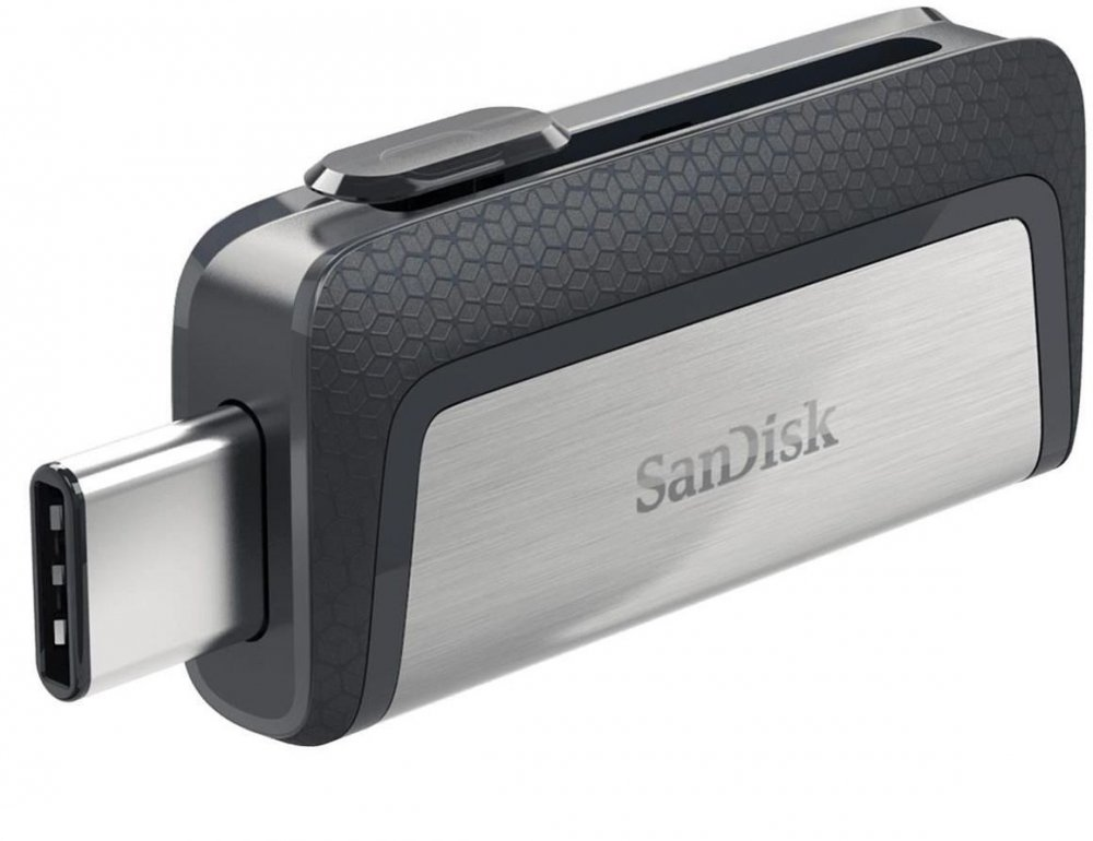 Pendrive Dysk SanDisk Ultra Dual Drive Type-CTM Flash Drive, USB-C, 32GB, srebrno-szary