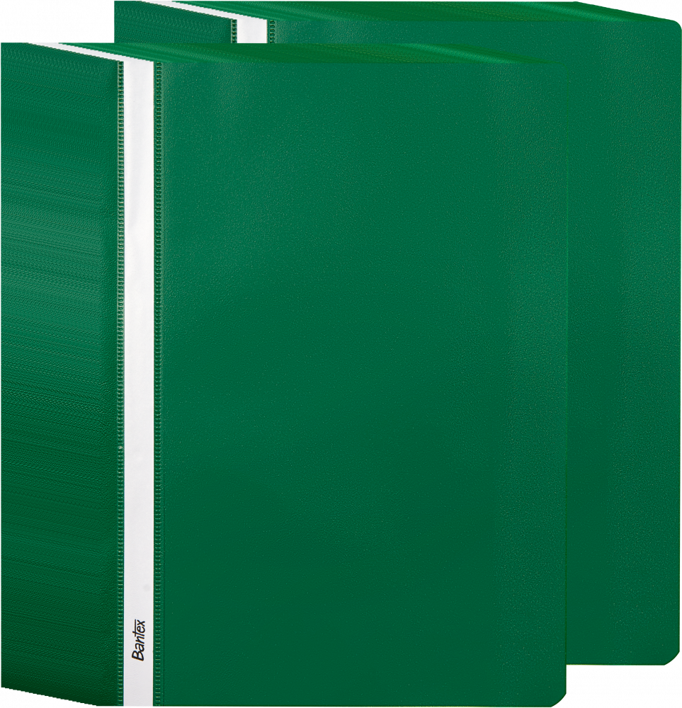 50x Skoroszyt plastikowy bez oczek Bantex Budget, A4, do 200 kartek, zielony