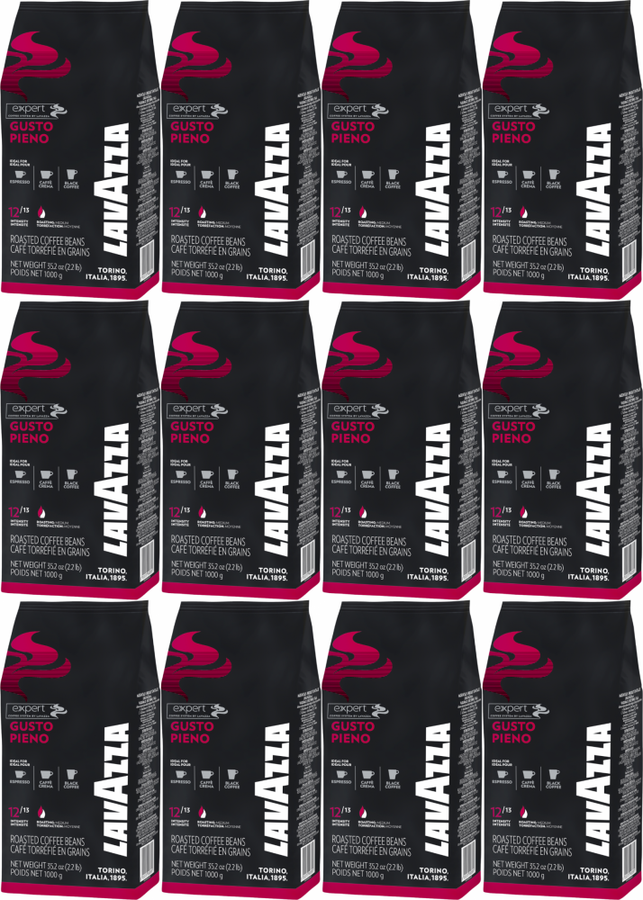 12x Kawa ziarnista Lavazza Expert Gusto Pieno, 1kg