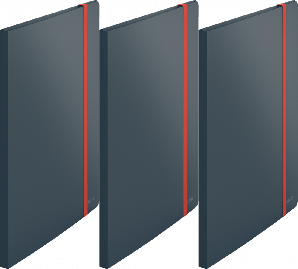 3x Album ofertowy poszerzony Leitz Cosy, A4, 20 koszulek, szary