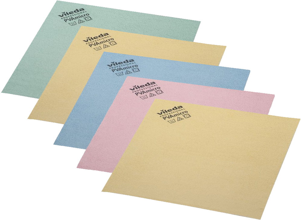 5x Ścierka Vileda Professional PVA micro, mikrowłókna PVA, 35x38cm, 1 sztuka, mix kolorów