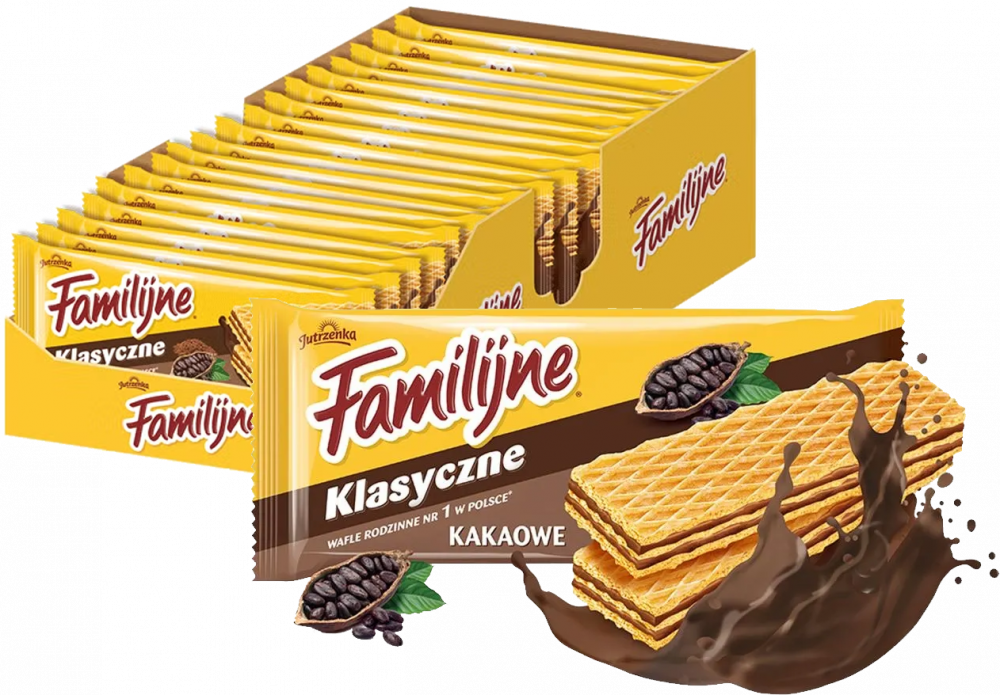 24x Wafle Familijne, kakaowy, 180g