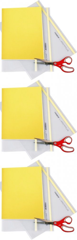 3x Okładka samoprzylepna Biurfol, A4, 325x485mm, 5 sztuk, przezroczysty