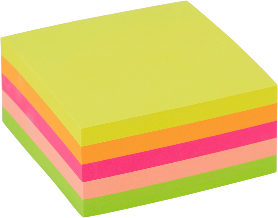 Karteczki samoprzylepne Viking, 76x76mm, 400 karteczek, mix kolorów neonowych