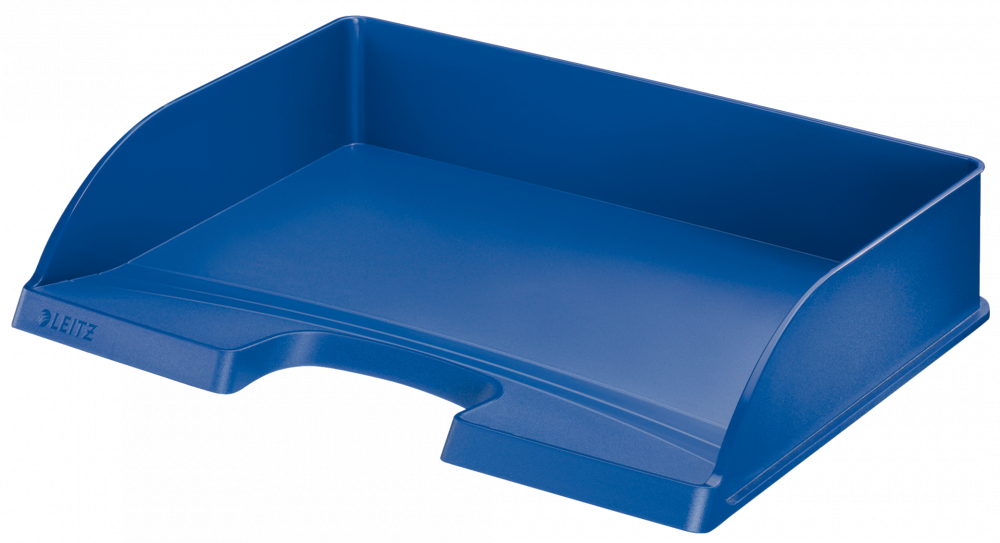 Półka na dokumenty Leitz Plus, długi bok otwarty, A4, plastikowa, niebieski