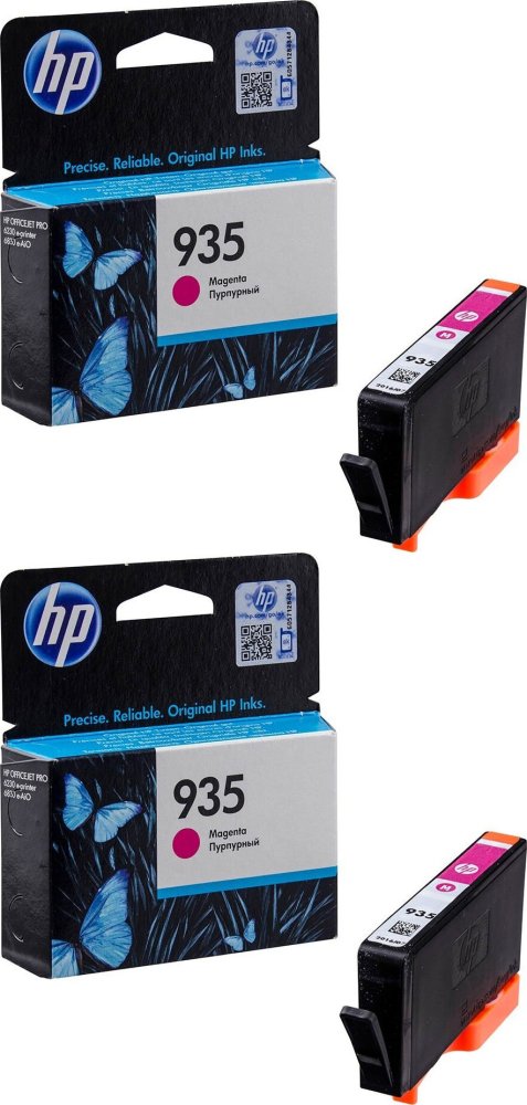 2x Tusz HP 935 (C2P21AE), 400 stron, magenta (purpurowy)