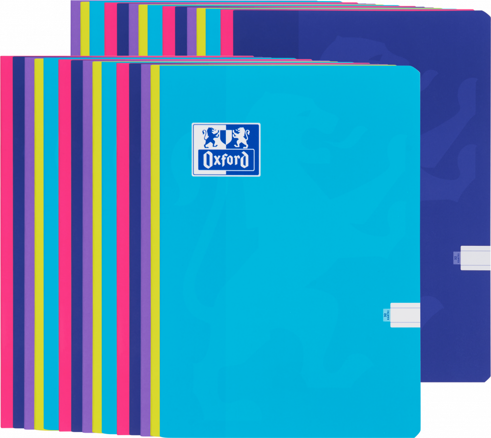 30x Zeszyt w kratkę Oxford Touch, A4, miękka oprawa, 32 kartki, mix kolorów