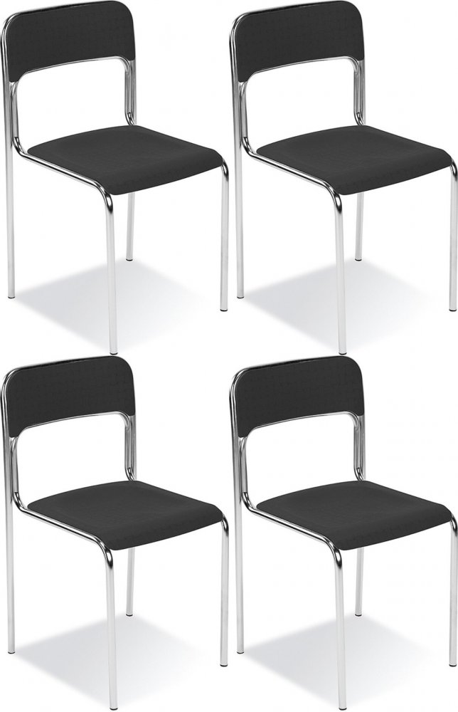 4x Krzesło biurowe Nowy Styl Cortina K02, czarny