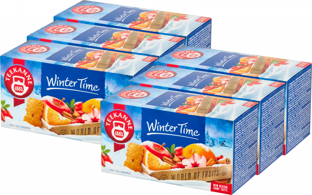 6x Herbata owocowa w kopertach Teekanne Winter Time, 20 sztuk x 2.5g