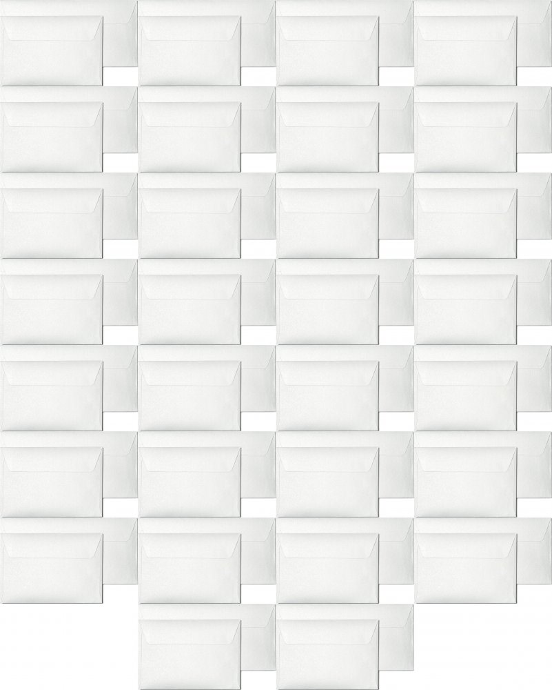 40x Koperta ozdobna Galeria Papieru Millenium, C6, 120g/m2, 10 sztuk, złamana biel