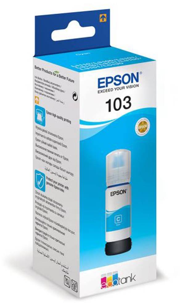 Tusz Epson 103 C13T00S24A (T00S24A), 7500 stron, cyan (błękitny)