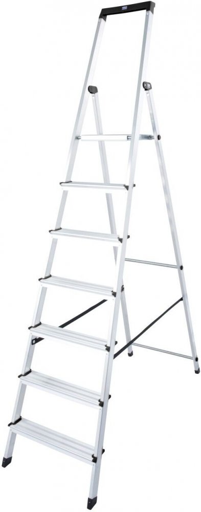 Drabina 7-stopniowa Krause Solidy, aluminiowa, srebrny