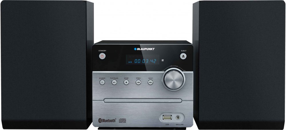 Mikrowieża Blaupunkt MS12BT, z Bluetooth, USB i odtwarzaczem CD, czarny