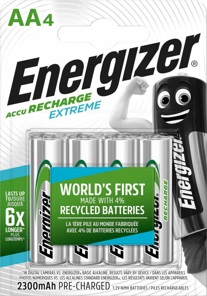 Akumulator Energizer Extreme, AA, 1.2V, 2300mAh, 4 sztuki