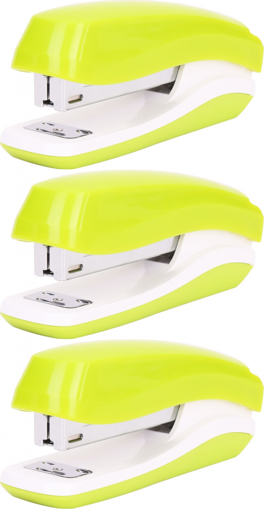 3x Zszywacz Deli Rio E0350, do 25 kartek, zielony