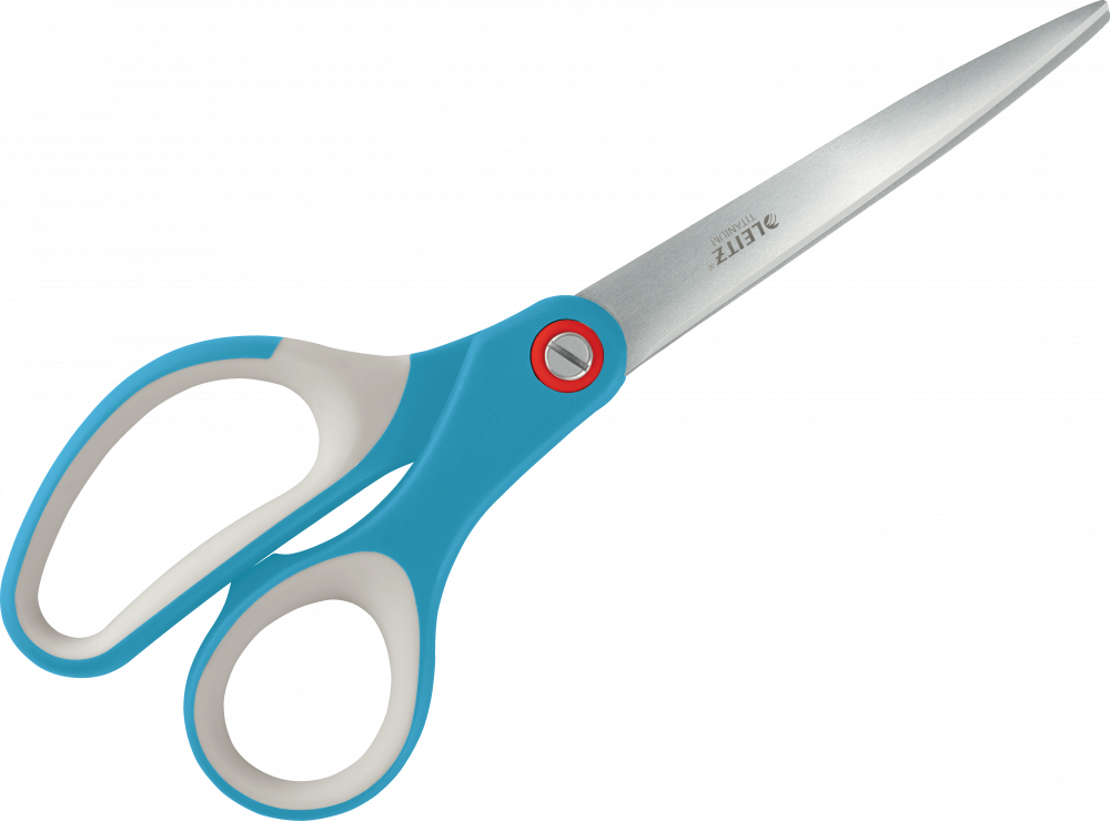 Nożyczki biurowe Leitz Cosy powlekane tytanem, 20.5cm, niebieski