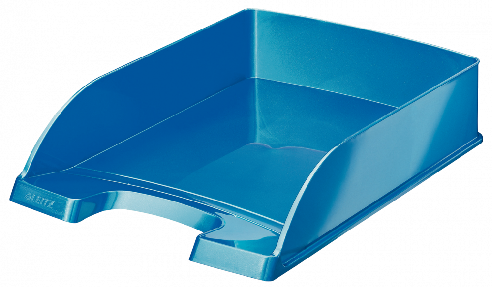 Półka na dokumenty Leitz Wow Plus, A4, plastikowa, niebieski