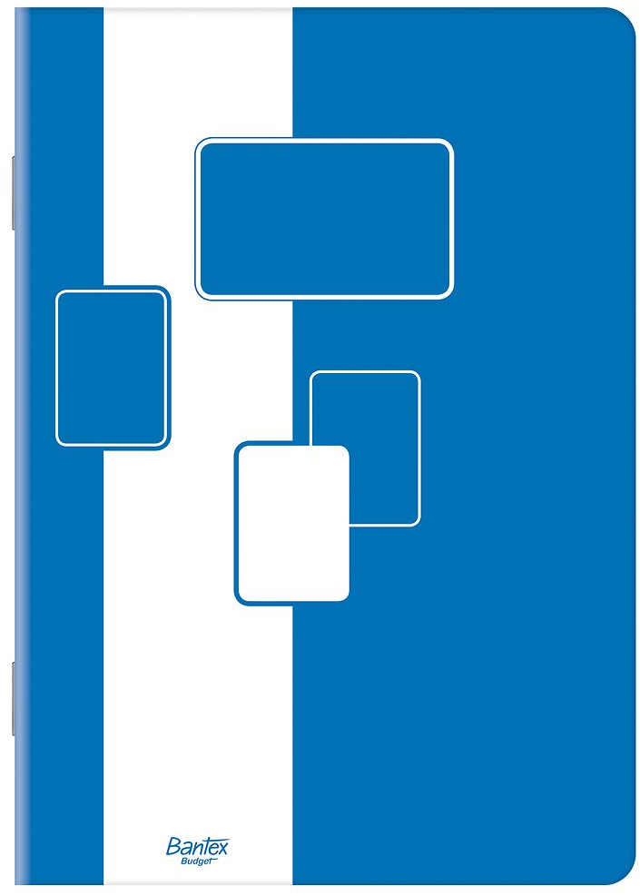 Zeszyt w kratkę Bantex Budget, A5, 32 kartki, biało-niebieski