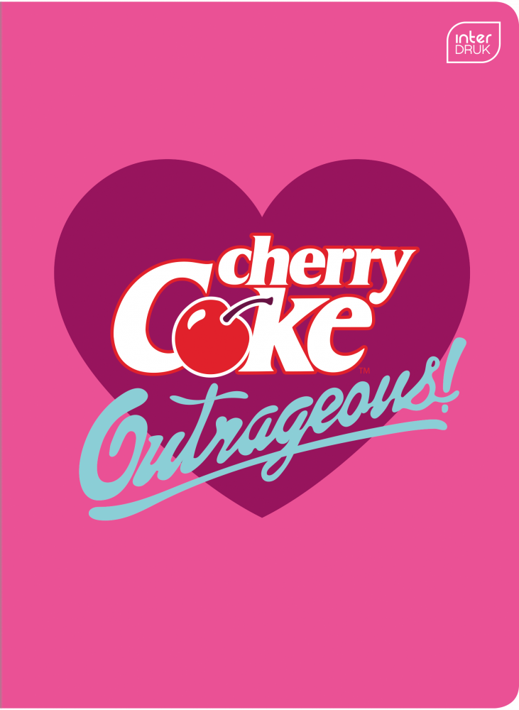 Zeszyt A5 Interdruk Coca Cola, w kratkę, 32 kartki, mix wzorów