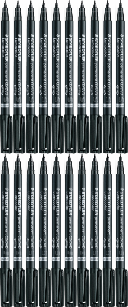 20x Foliopis Staedtler Lumocolor, okrągła, 0.4 mm (S), czarny