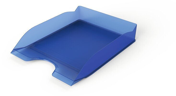 Półka na dokumenty Durable Basic, A4, plastikowa, przezroczysty niebieski