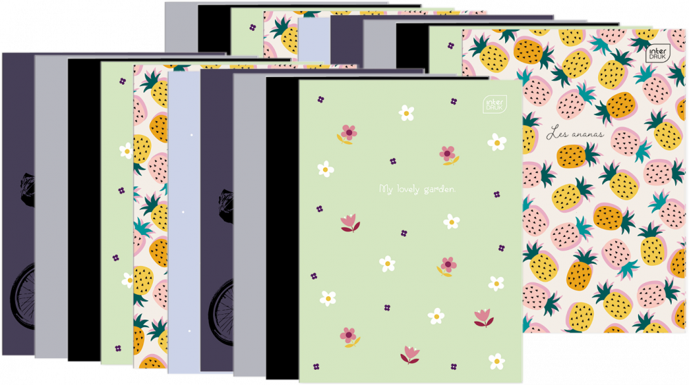 20x Zeszyt w linie Interdruk, A4, 32 kartki, mix wzorów