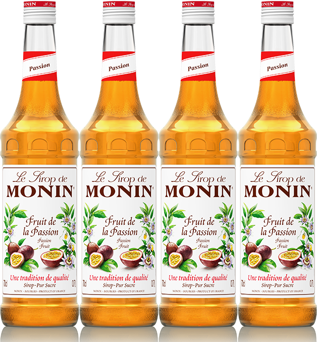 4x Syrop Monin Passion Fruit, marakuja, 700ml