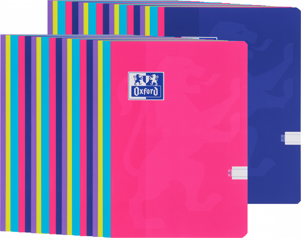 40x Zeszyt w kratkę Oxford Touch, A4, miękka oprawa, 32 kartki, mix kolorów