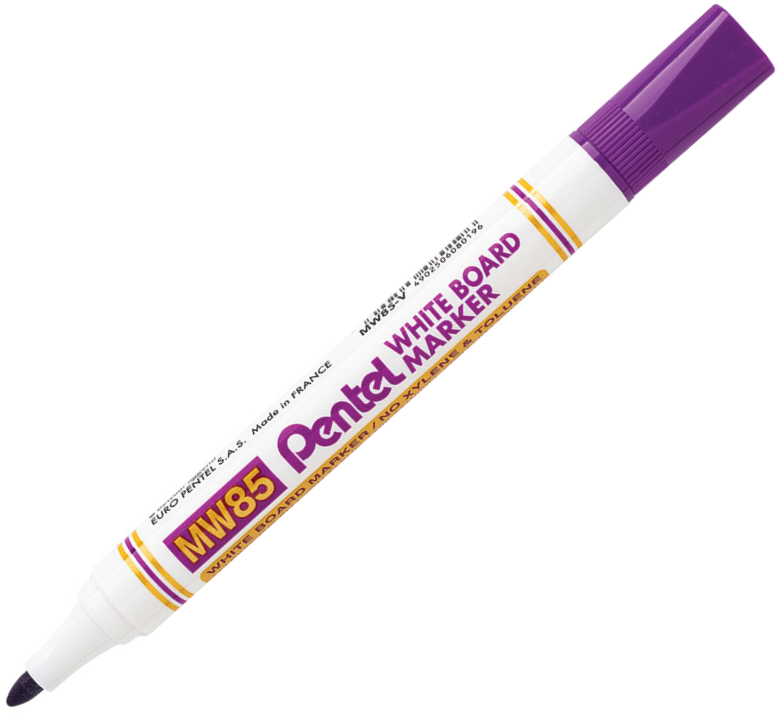 Marker suchościeralny Pentel MW85, okrągła, 4.4mm, fioletowy