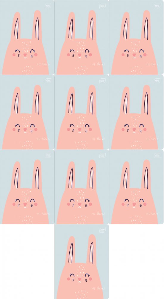 10x Zeszyt w linie Interdruk UV, A5, 32 kartki, mix wzorów